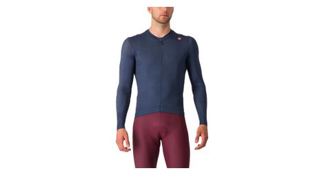 Maillot manches longues castelli espresso bleu