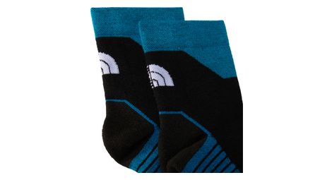 Unisex Hiking Quarter Socken Schwarz Blau