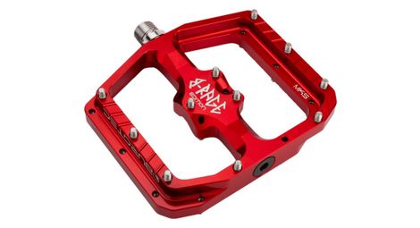 BURGTEC Penthouse Flat MK5 B-Rage Edition Pedals - Race Red