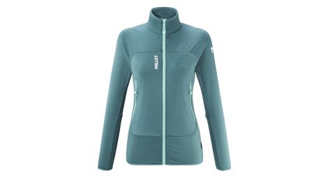 Forro polar millet fusion grid azul para mujer