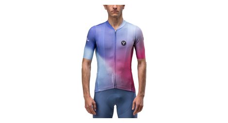 Maillot Manches Courtes LeBram Race Aero Violet Bleu