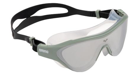 Arena the one mask mirror schwimmbrille schwarz silber