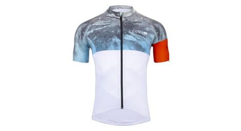 Kenny tech dye jersey blauw/wit