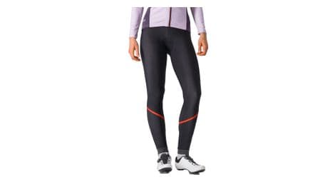 Lange radhose mit trägern für frauen castelli velocissima dt schwarz/rot