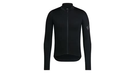 Maillot manches longues rapha pro team midweight noir/blanc