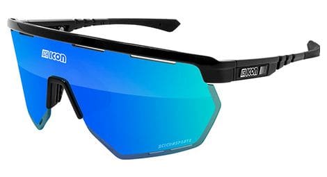 Lunettes scicon aerowing noir / multimirror bleu