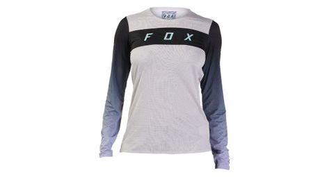 Maillot de manga larga flexair race para mujer fox blanco