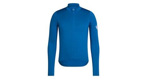 Maillot manches longues rapha pro team midweight bleu/blanc