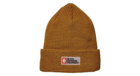 Bonnet black diamond double waffle jaune