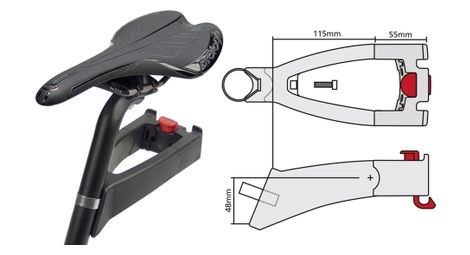Extender Solo Sattelstutzenadapter Schwarz