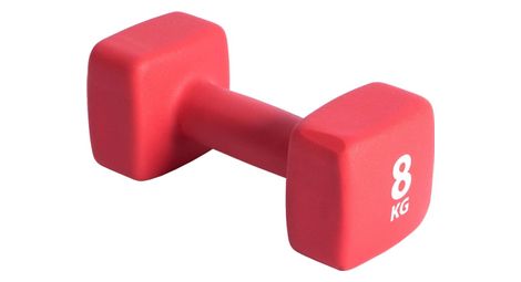 Pure2improve haltere 8 kg neoprene rouge