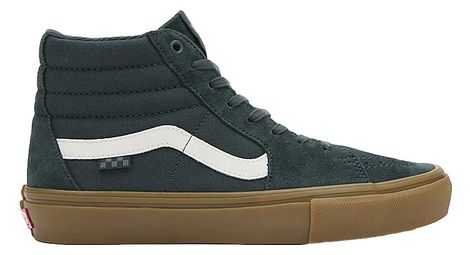 Chaussures vans skate sk8 hi vert fonce gum