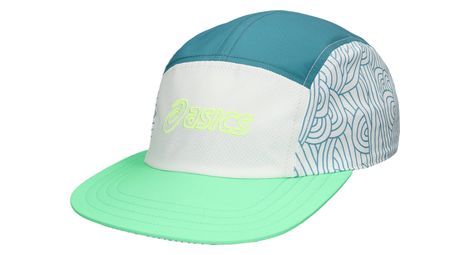 Casquette Asics 5 Panel Vert/Bleu