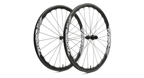 Paire de roues evoride evojet 35mm – blanc - 700c disque – 1395gr - 12x100 / 12x142 – shimano 10/11 vitesses - centerlock – 2026