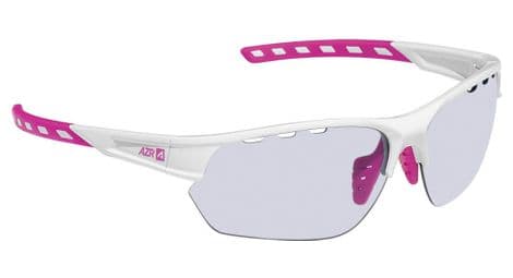 Lunettes azr kromic izoard blanc fushia - gris photochromique cat 0 à 3