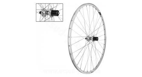 Roue arriere 700c cassette a blocage argent