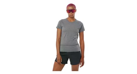 salomon cross run grey women s short sleeve t shirt