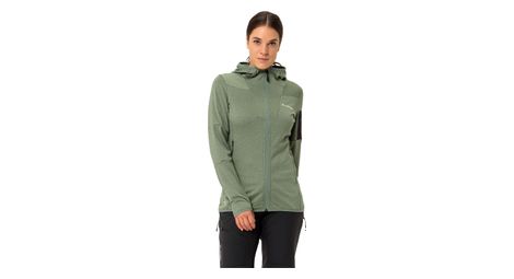 Veste polaire femme vaude monviso hoodie vert