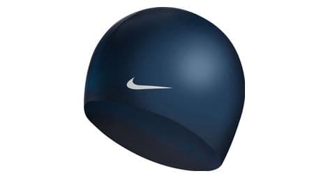 Nike swim solid silicone training swim cap dark blue