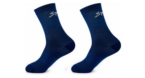 Lot de 2 paires chaussettes spiuk anatomic bleu