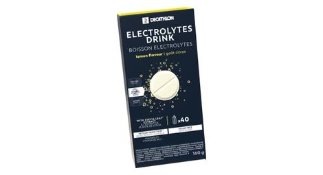 Boisson electrolytes decathlon nutrition pastilles citron 40x4g