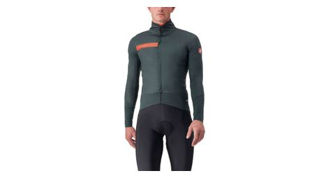 Castelli beta ros giacca a manica lunga verde/arancione m