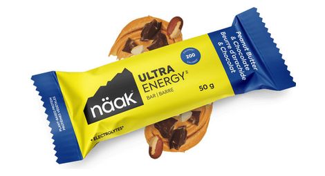 Barre énergétique näak ultra energy beurre d'arachide chocolat 50g