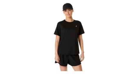asics core run black women s short sleeve jersey
