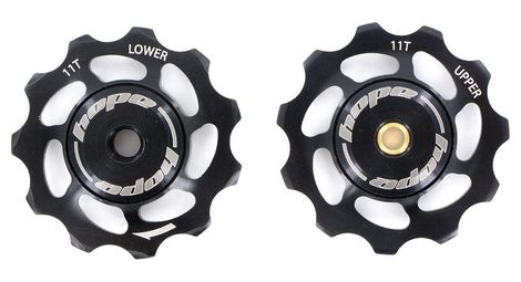 Paire de galets hope 11 dents shimano 9 10 11 vitesses noir