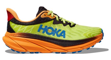 Hoka challenger 7 giallo arancione nero scarpe da trail da uomo