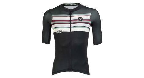 Maillot manches courtes lebram arpettaz vert coupe ajustee