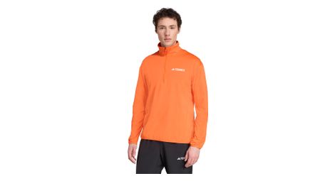 Adidas Terrex Multi Climawarm Arancione Uomo 1/2 Zip Thermal Top