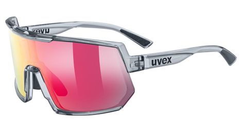 Brille Uvex Sportstyle 235 Grau/Rot Spiegel