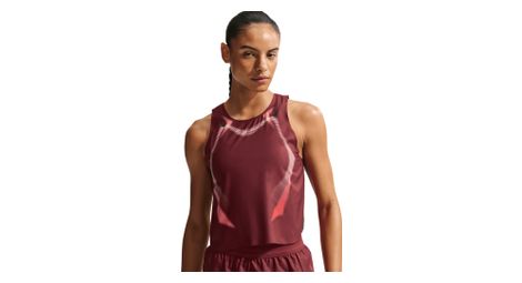Débardeur Crop Nike AeroSwift Rouge Femme