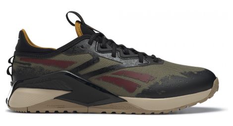 Chaussures reebok nano x2 jurassic world adventure khaki / noir unisex