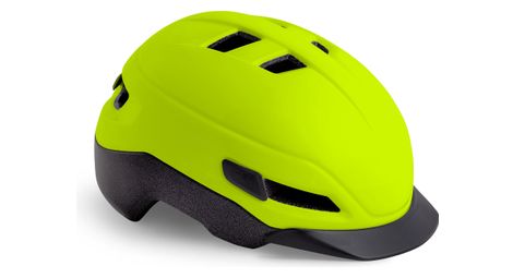 Casque met grancorso jaune fluo mat réfléchissant