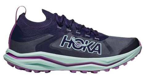 Chaussures de trail running femme hoka zinal 2 bleu violet