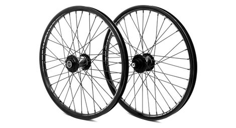 Paire de roues 20 (406) pride control sd m08 disque aluminium 28h moyeu noir