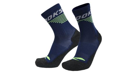 Chaussettes hautes brooks high point crew bleu