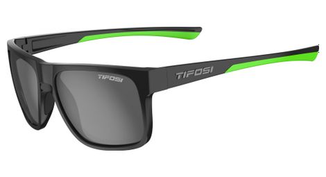 Lunettes tifosi swick satin noir vert verres fumes polarises