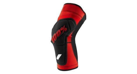 100% ridecamp knee guard red/black  m