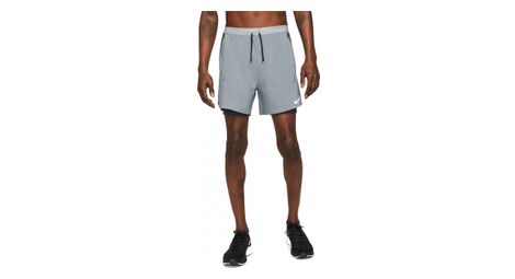 Pantaloncini nike dri-fit stride 2-in-1 grigi