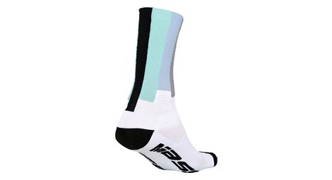 Paire de chaussettes massi blanc noir bleu