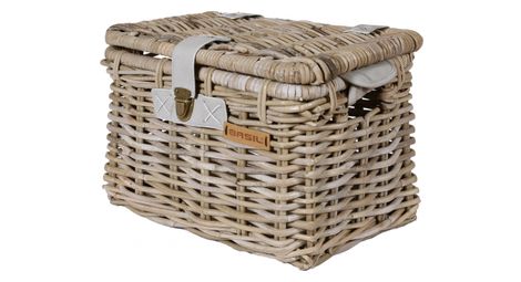 Panier de velo basil denton gris m