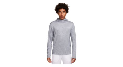 Haut thermique a capuche nike dri fit uv element gris