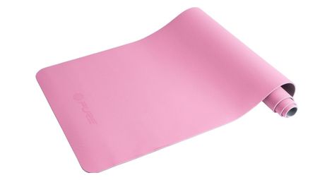 Pure2improve tapis de yoga 173x58x0 6 cm rose et gris