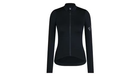 Rapha pro team midweight damen langarm trikot schwarz/grau