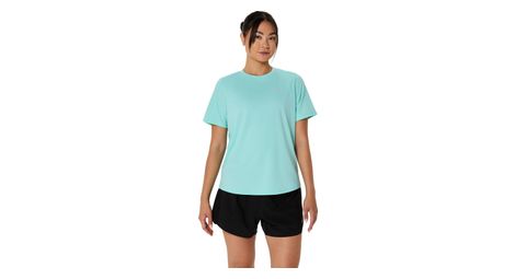 asics core run blue women s short sleeve jersey