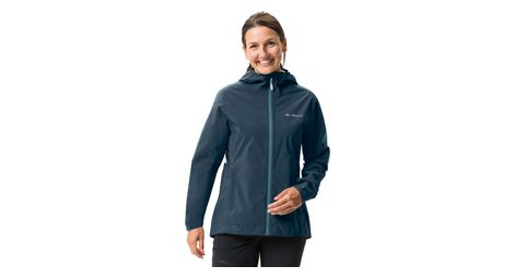 Chaqueta de lluvia para mujer Vaude Moab II para bicicleta de montaña Azul