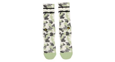 Calzini Burgtec Everyday Crew Patterned Bianco/Verde